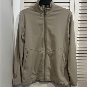 Woolrich Women’s MEDIUM khaki/Tan Full Zip Lightweight Jacket